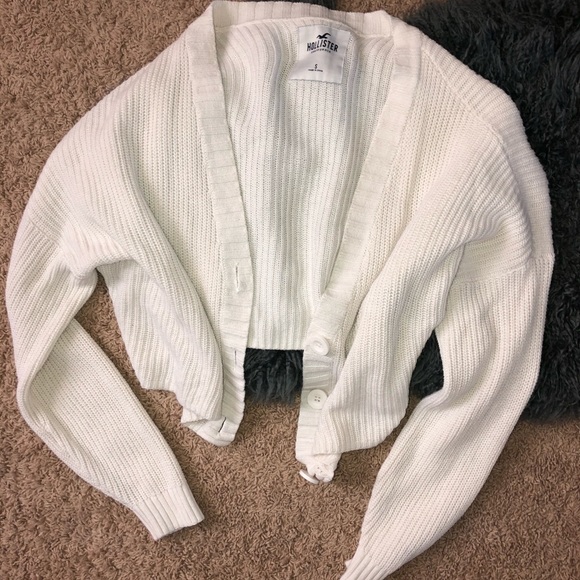hollister cropped cardigan